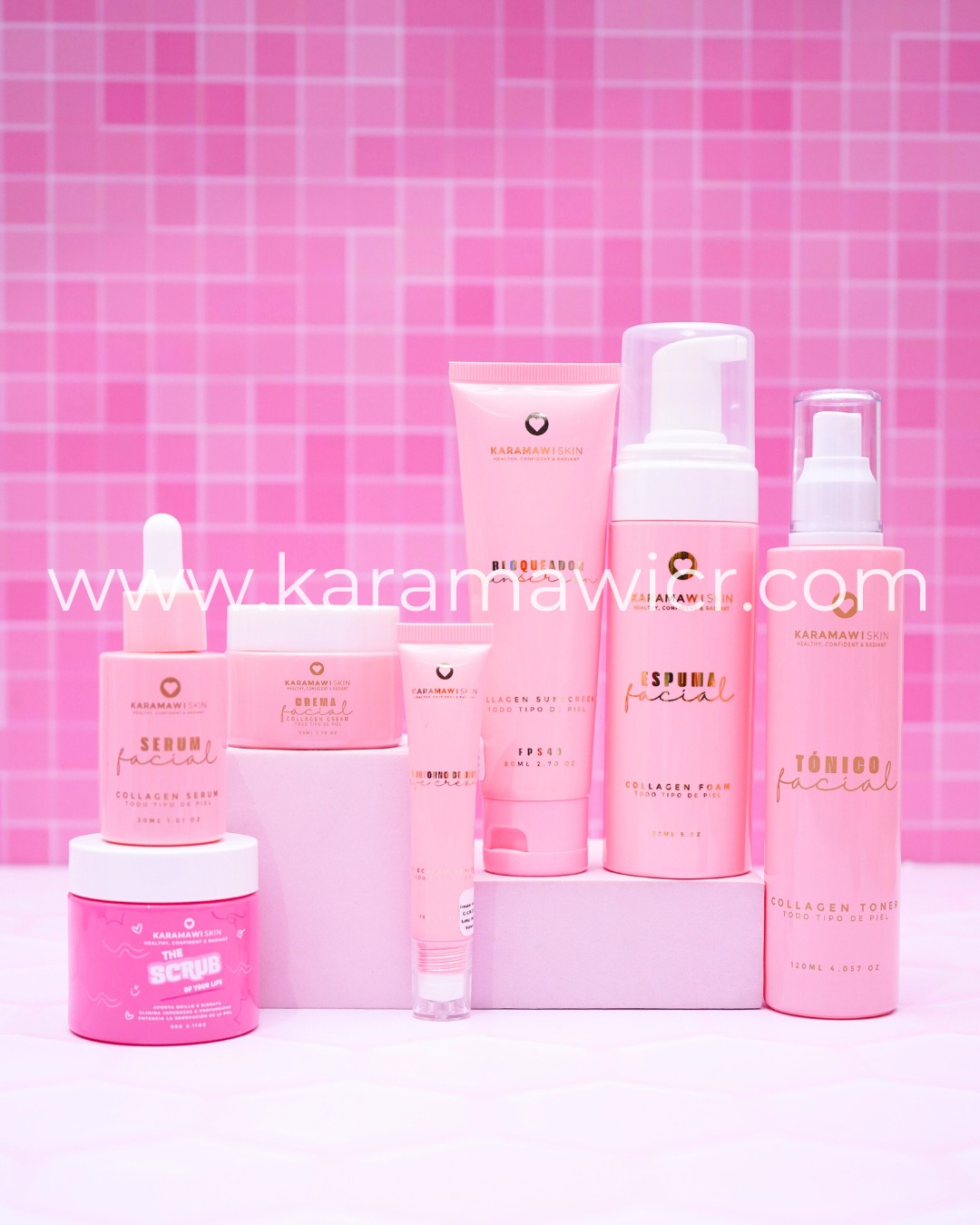 Kit Skin Care Completo  de Colágeno + Exfoliante Fisico Karamawi Skin